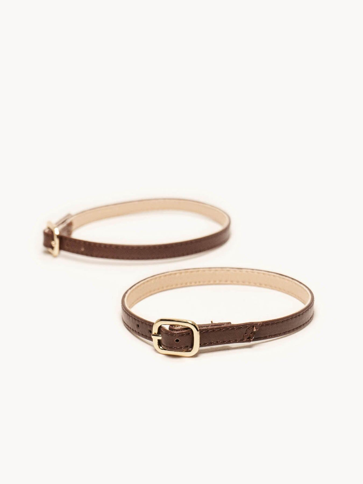 Pulsera Napa Marrón Oscuro