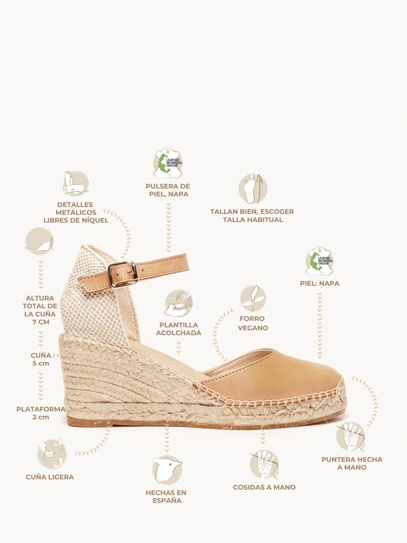 Marga Cuña Media Napa Marrón Claro