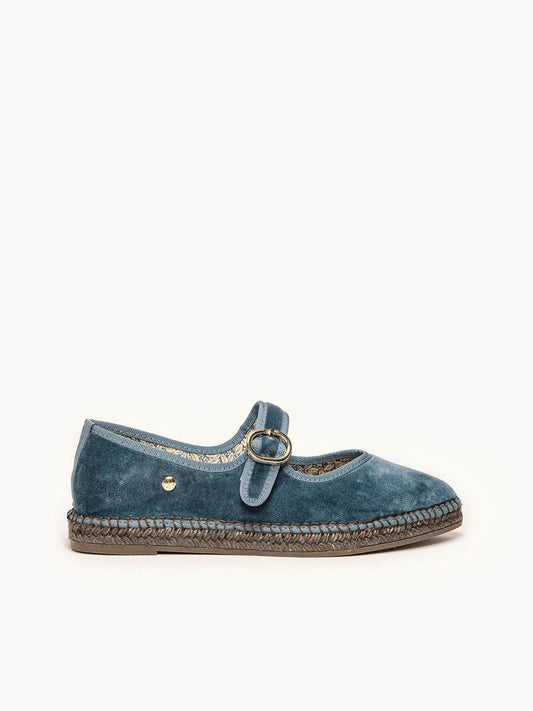 Azucena Terciopelo Azul Jeans