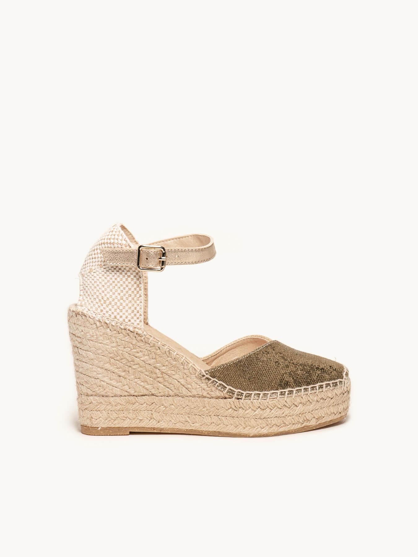 Jara Cuña Alta Lino Metal Verde Kaki