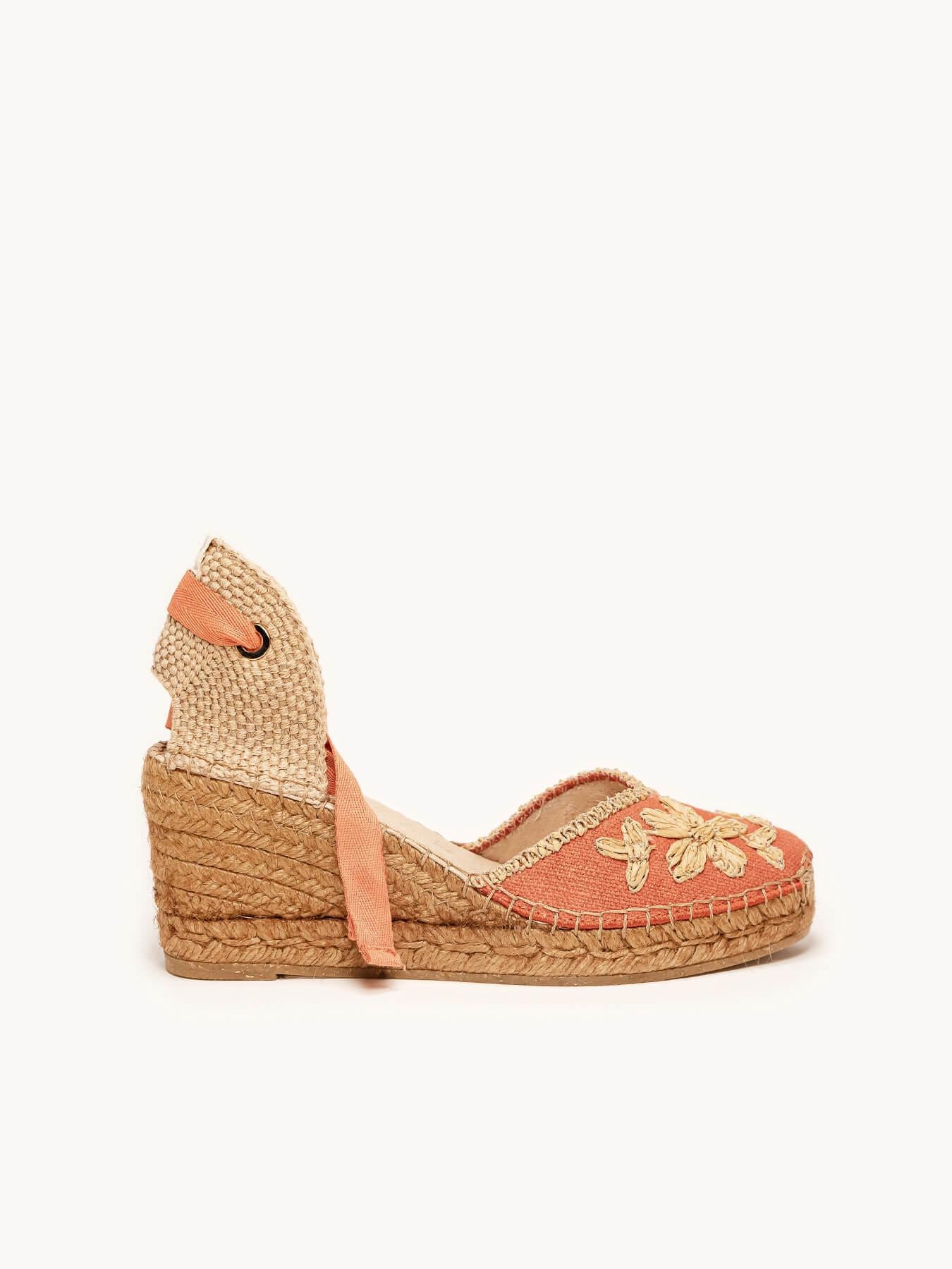 Romero Cuña 7 cm Bordado Naranja