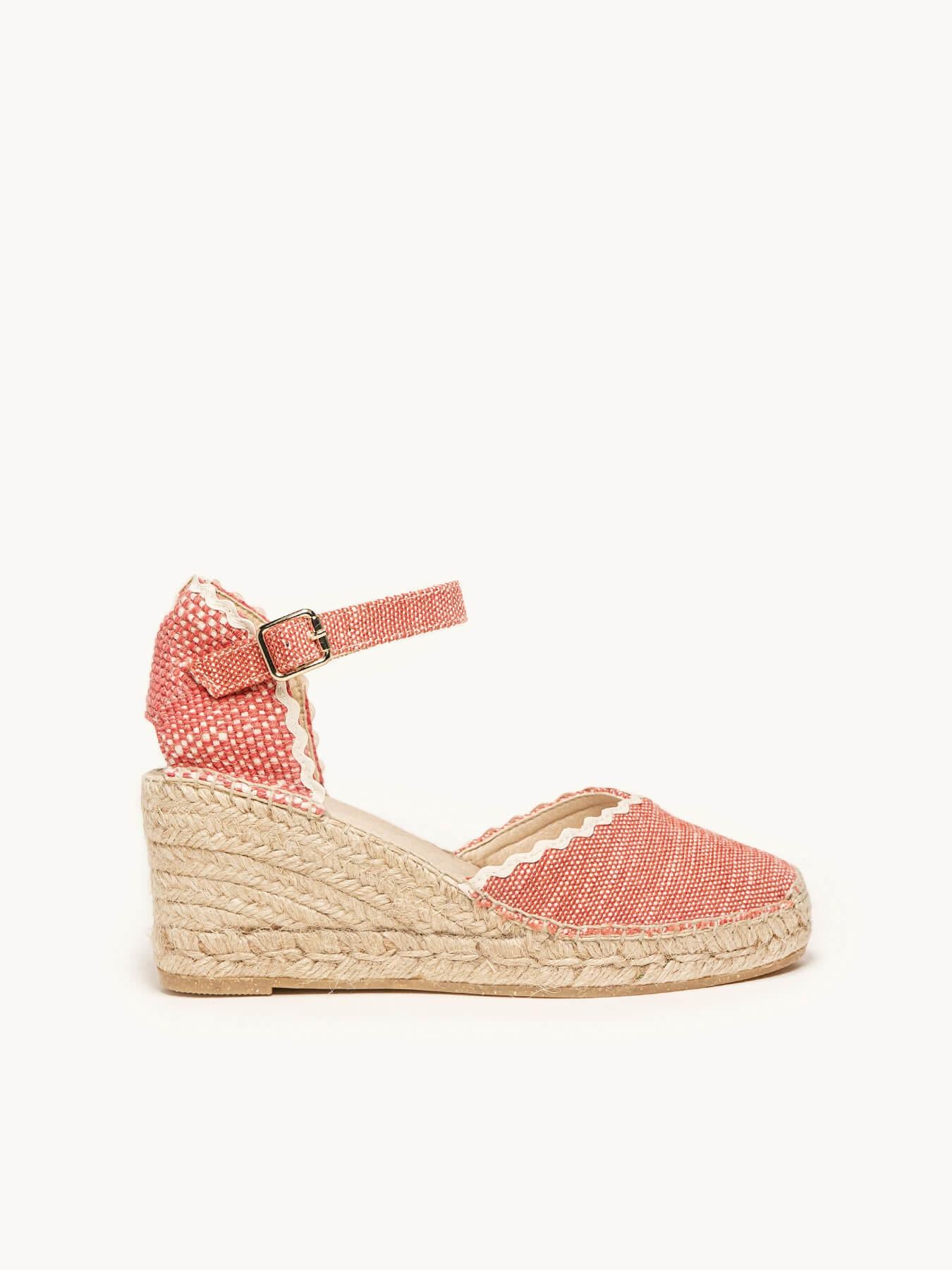 Jara Cuña Media Lino Jaspeado Rojo