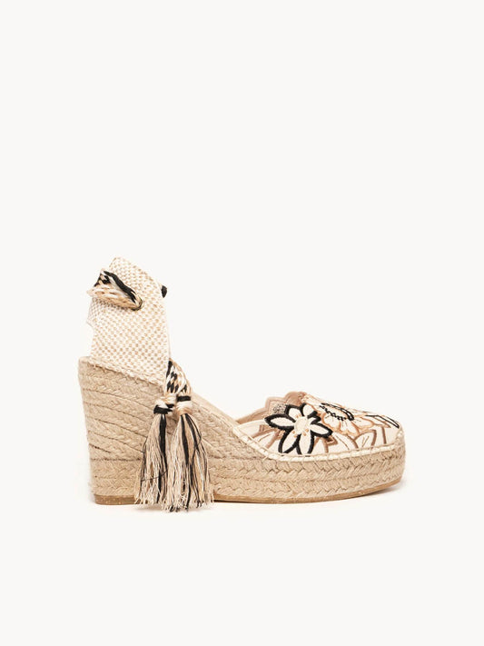 Romero Cuña Alta Bordado Silvestre Arena