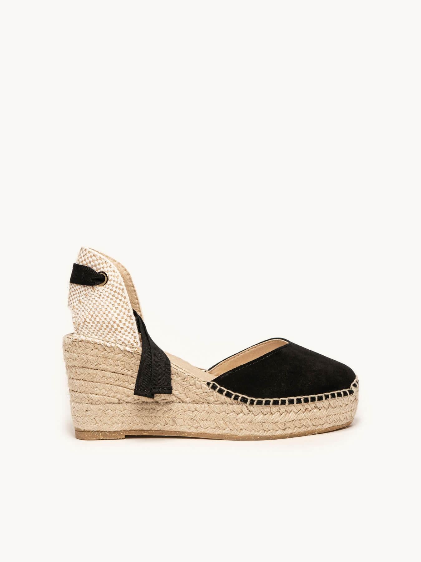 Romero Cuña 8 cm Ante  Negro