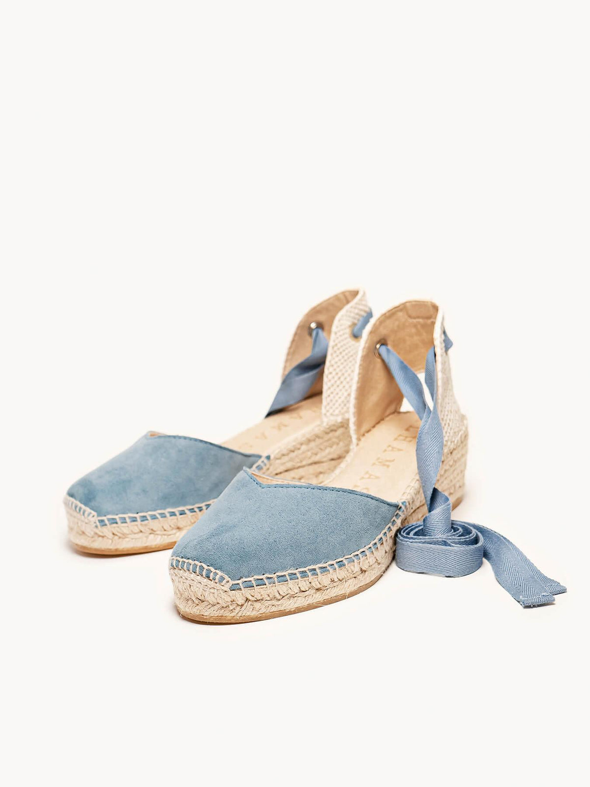 Romero Cuña 5 cm Ante Azul Jeans