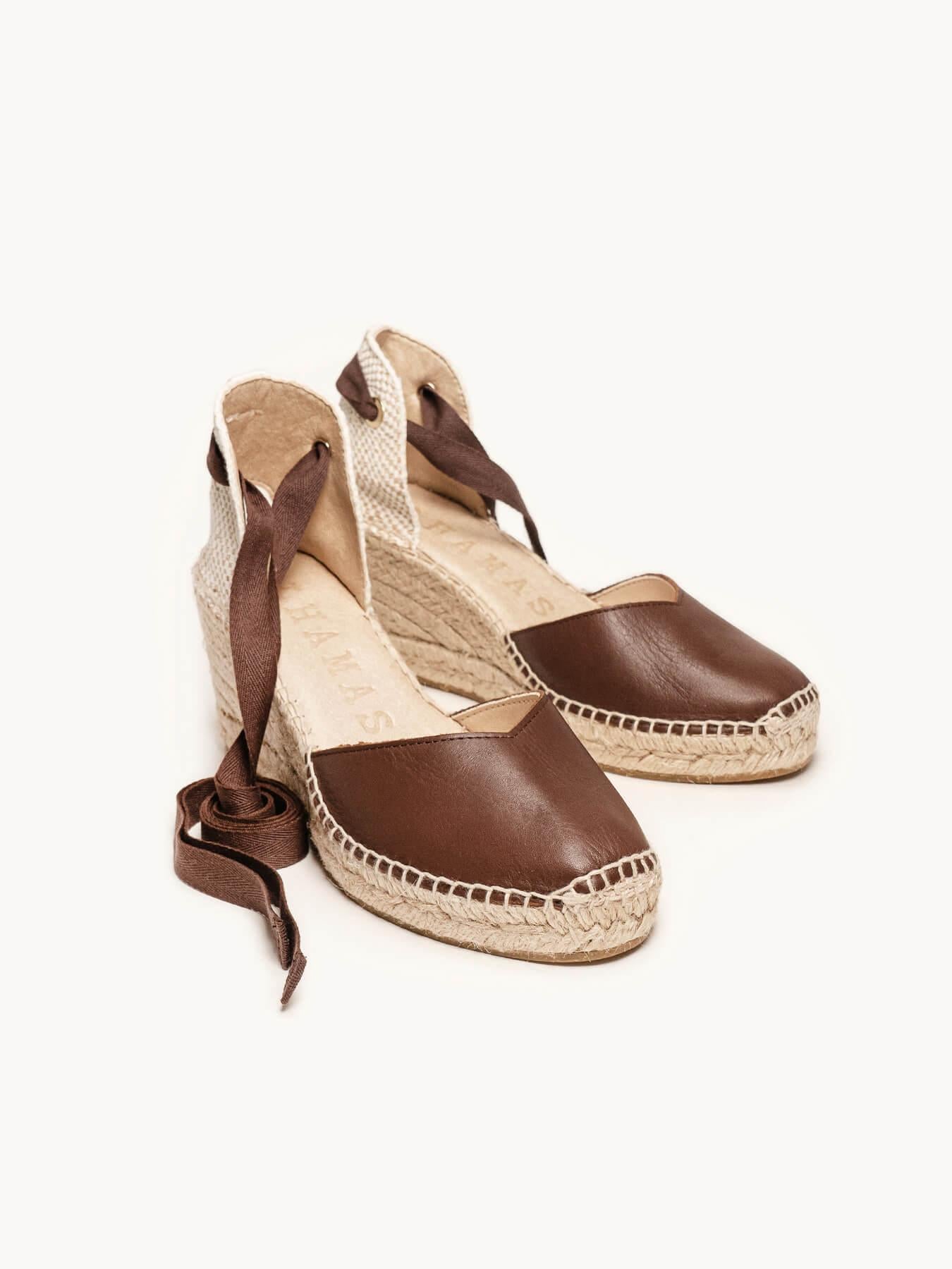 Romero Cuña Media Napa Marrón Oscuro