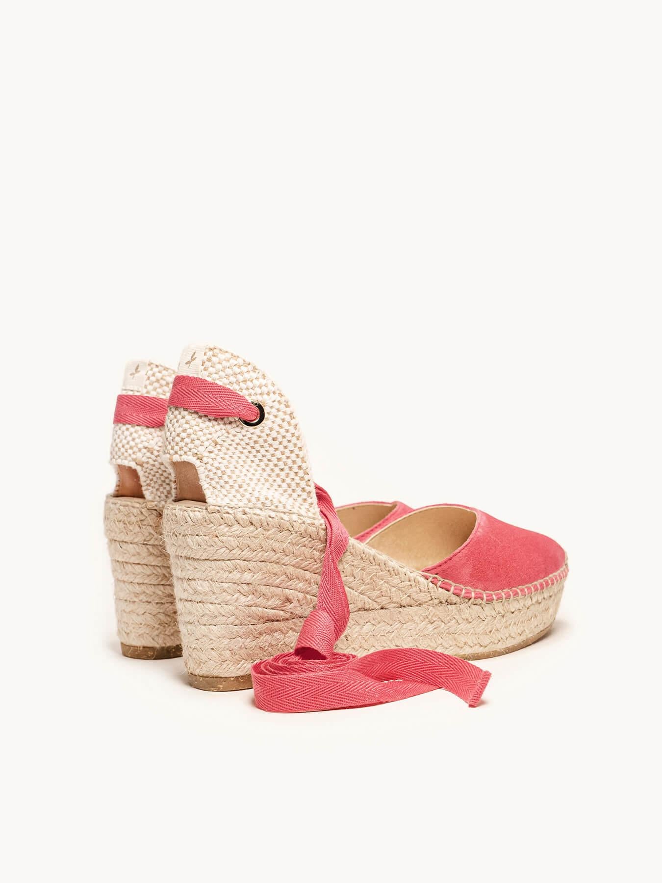 Romero Cuña 8 cm Ante  Rosa Fucsia