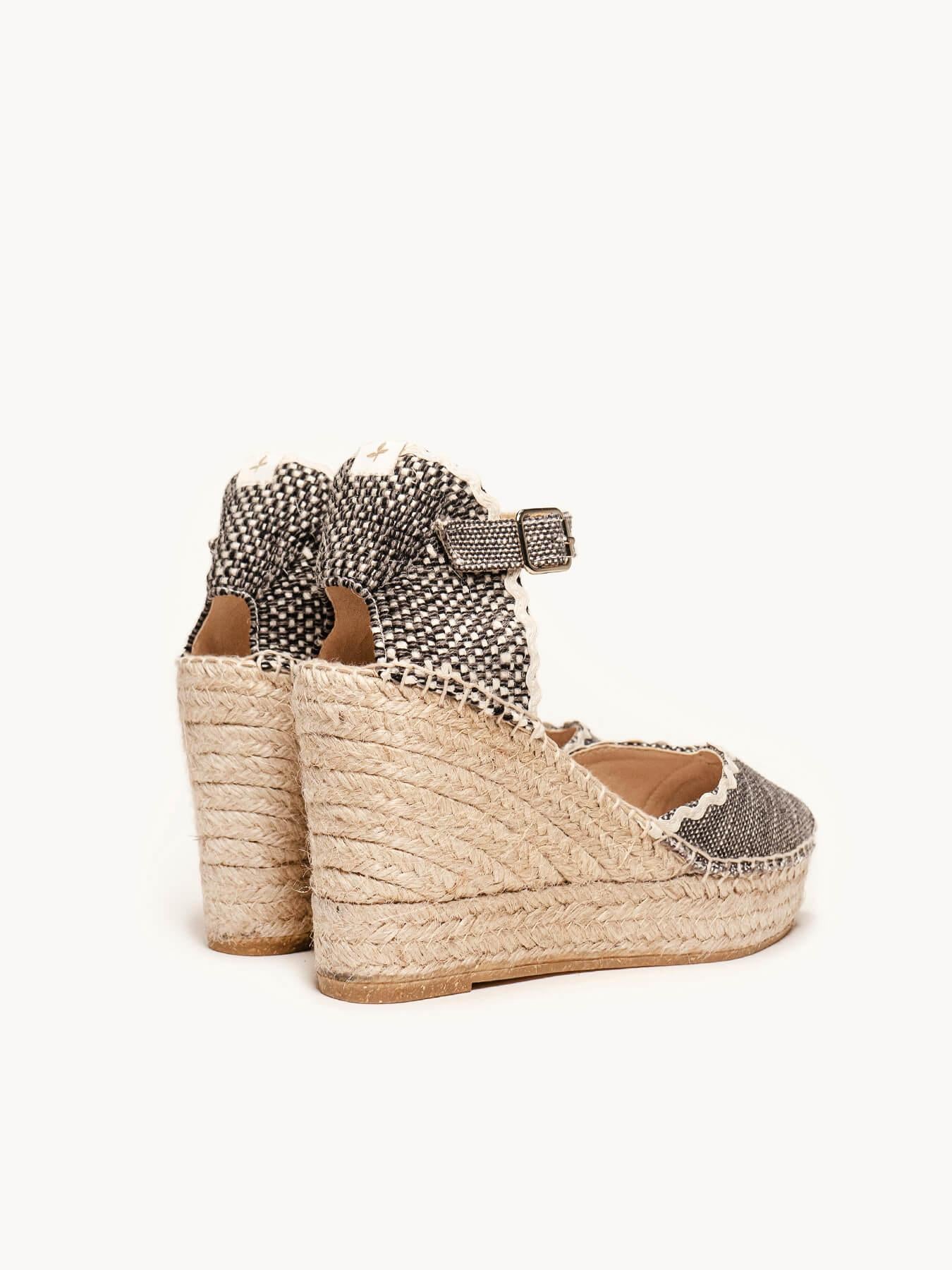 Jara Cuña Alta Lino Jaspeado Negro