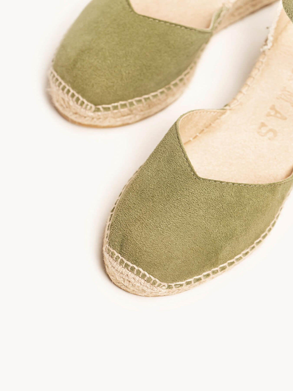 Jara Cuña 5 cm Ante Verde Kaki