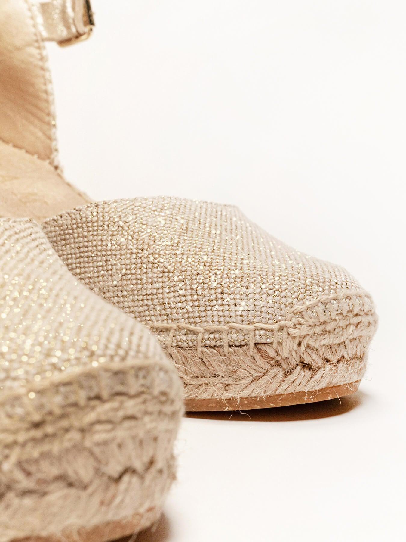 Dalia Cuña Media Lino Metal Oro