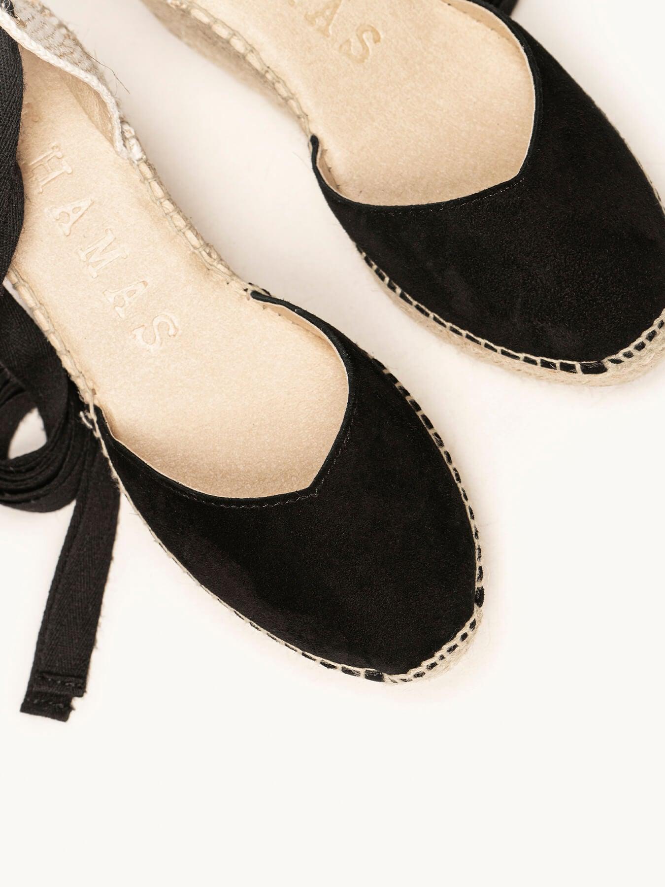 Romero Cuña 8 cm Ante  Negro