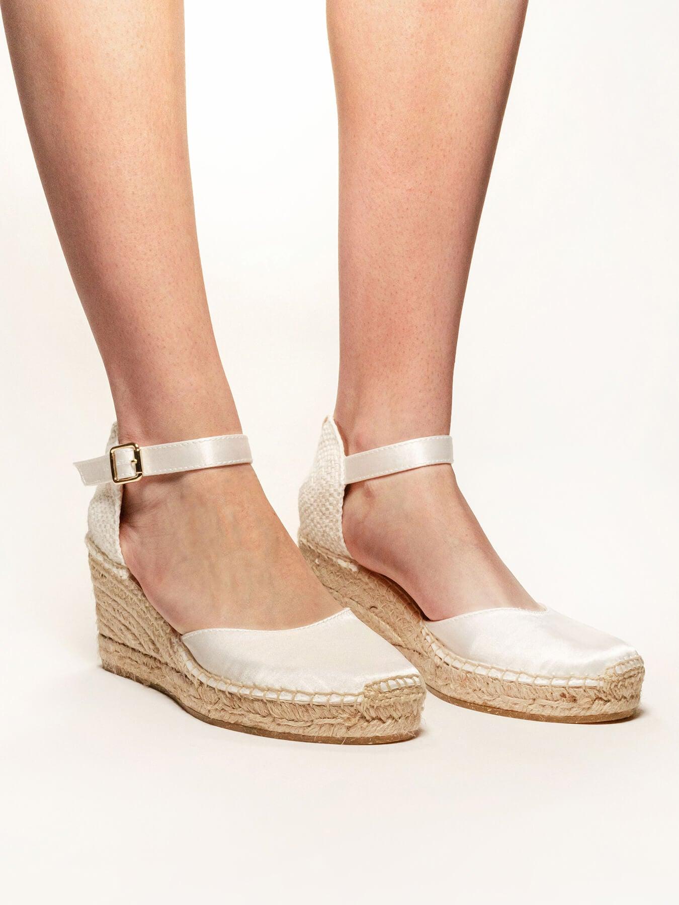 Dalia Cuña Media Raso Blanco