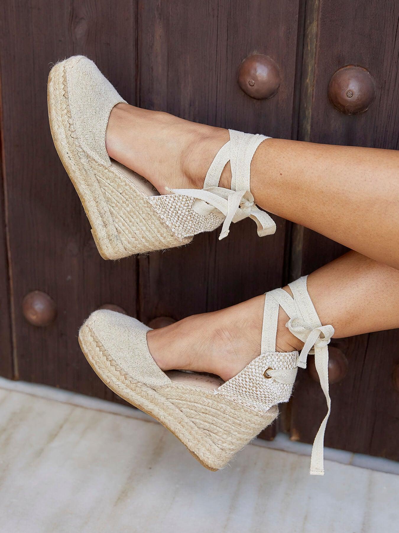 Cala Cuña Alta Lino Metal Oro