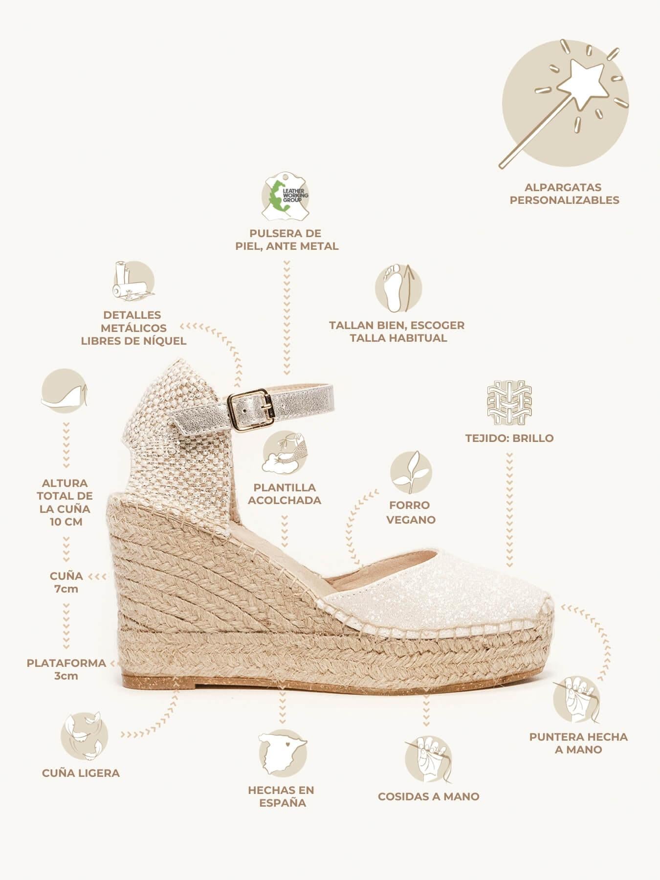 Dalia Cuña Alta Brillo Blanco